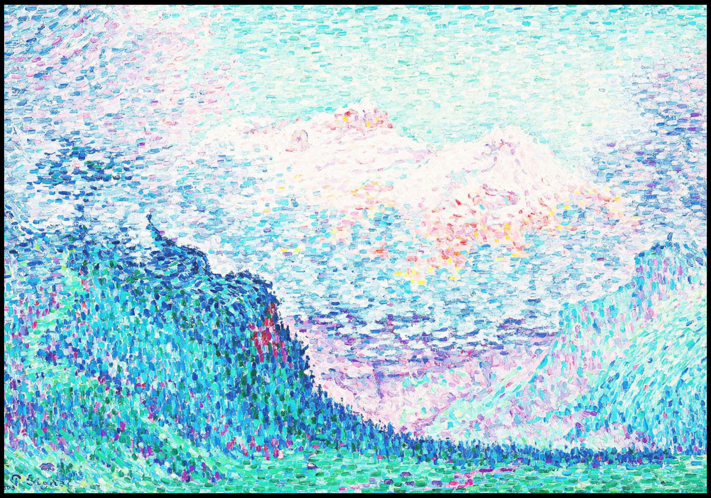 Paul Signac - Les Diablerets 'L’Oldenhorn et le Bécabesson' - Hakyarts