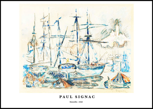 Paul Signac - Marseille Poster - Hakyarts