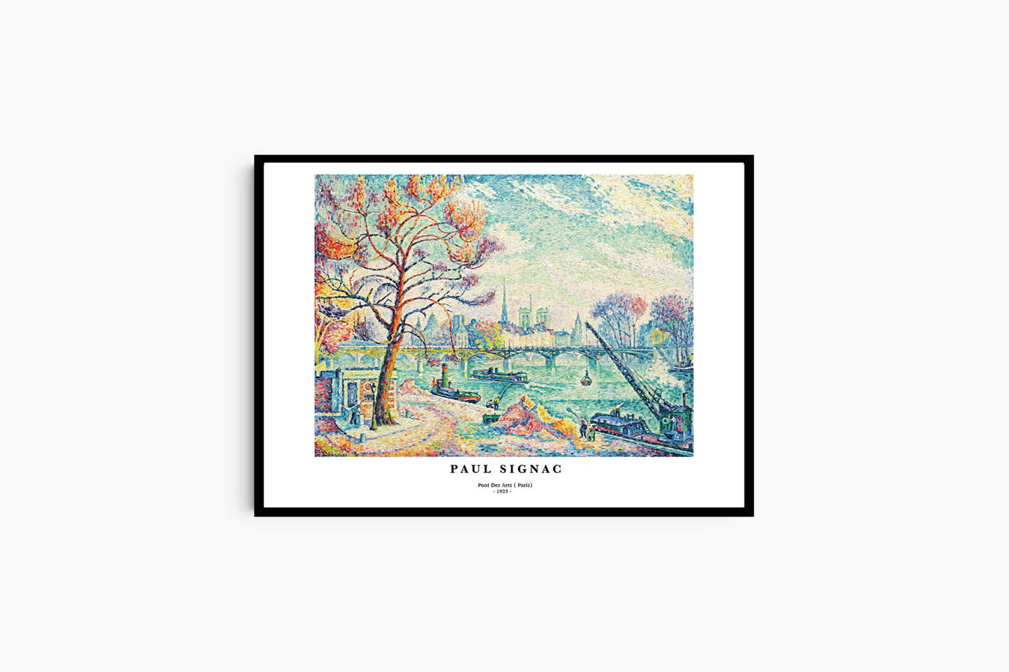 Paul Signac - Pont des Arts 'Paris' Poster - Hakyarts