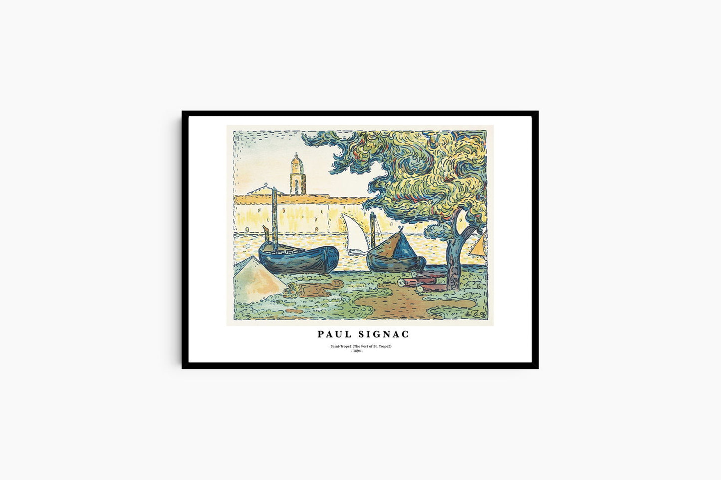 Paul Signac - Saint-Tropez 'The Port of St. Tropez' Poster - Hakyarts