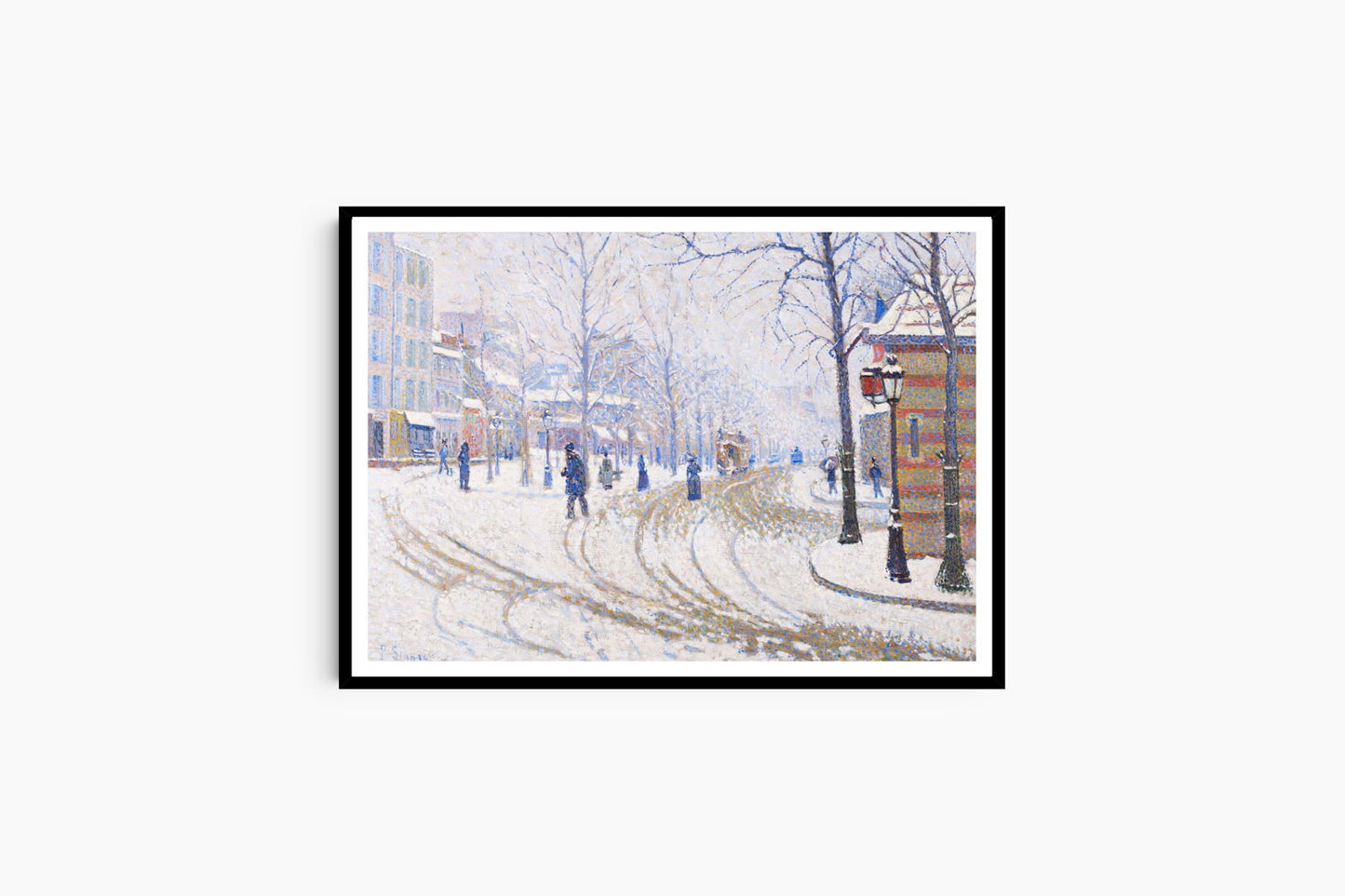 Paul Signac - Snow 'Boulevard de Clichy - Paris' - Hakyarts