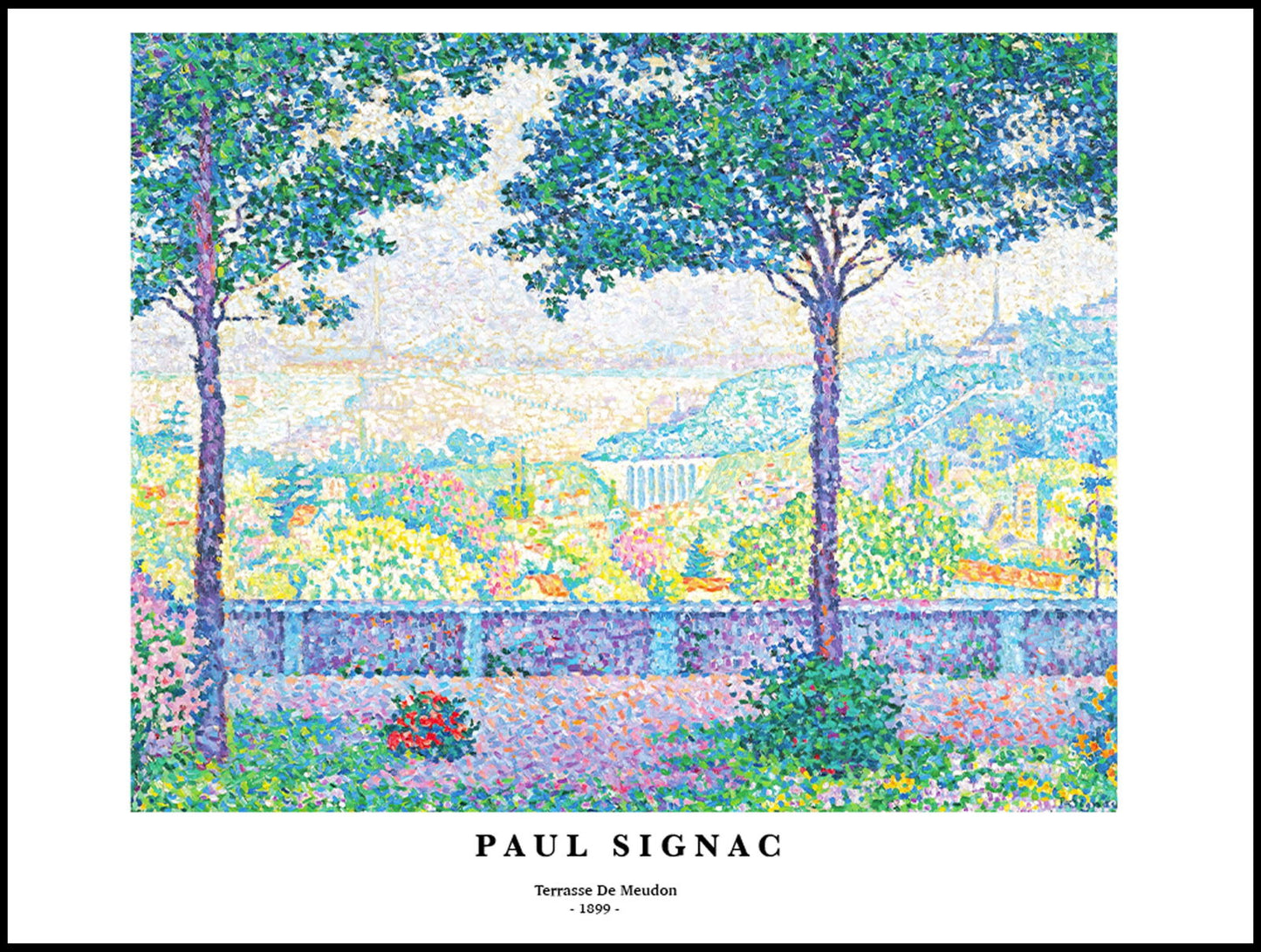 Paul Signac - Terasse de Meudon Poster - Hakyarts