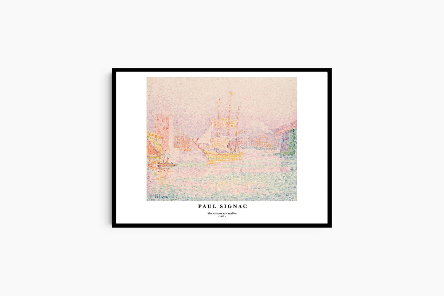 Paul Signac  - The Harbour at Marseilles Poster - Hakyarts