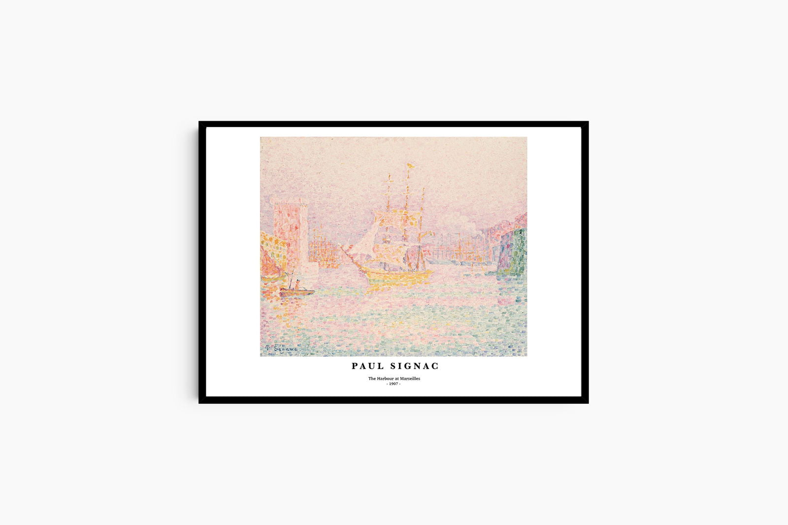 Paul Signac  - The Harbour at Marseilles Poster - Hakyarts