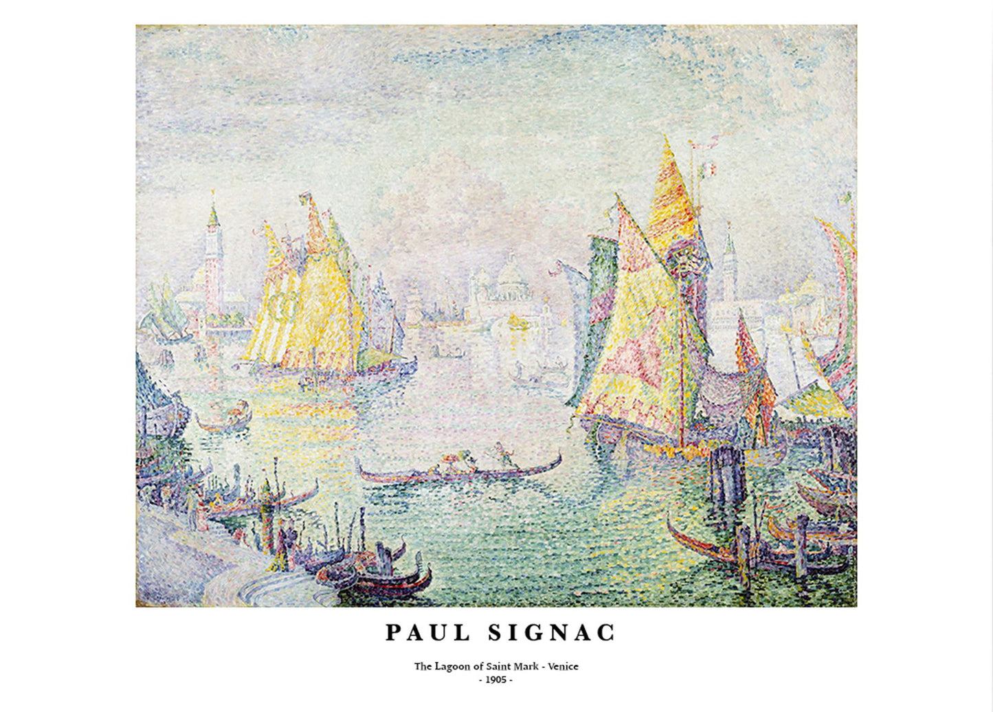 Paul Signac  - The Lagoon of Saint Mark 'Venice' Poster - Hakyarts