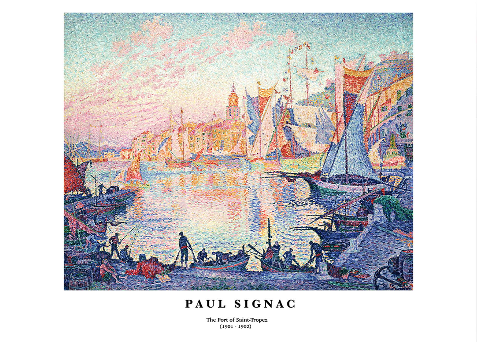 Paul Signac - The Port of Saint Tropez Poster - Hakyarts