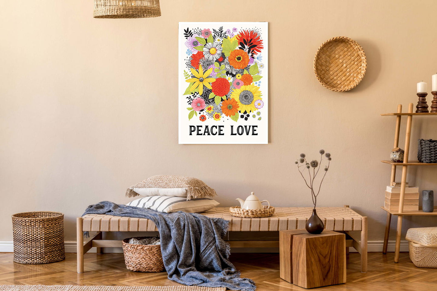 Peace Love Poster - Hakyarts