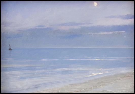 Peder Severin Kroyer - Skagen Beach in Moonlight - Hakyarts