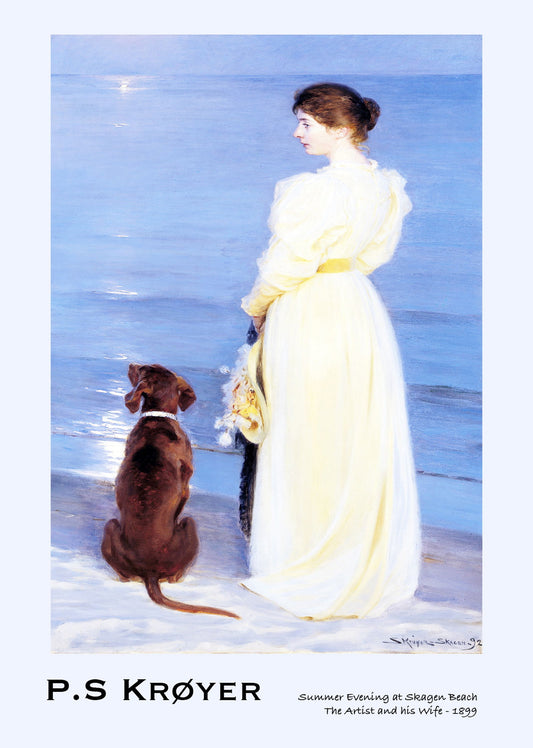 Peder Severin Kroyer - Summer Evening at Skagen's Beach - Hakyarts