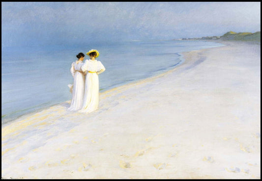 Peder Severin Kroyer - Summer Evening on Skagen's Beach - Hakyarts