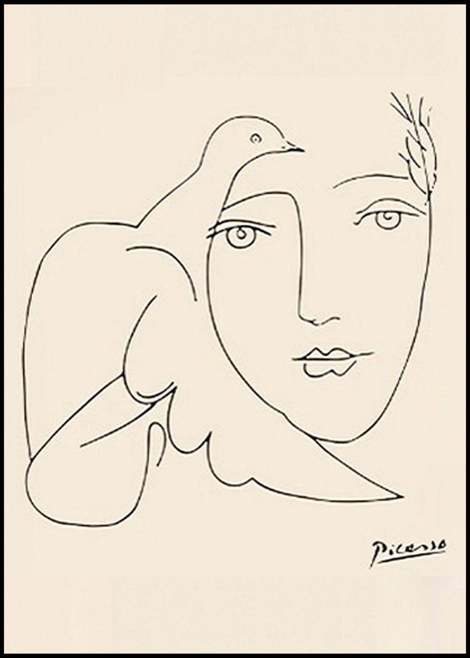 Picasso - Woman with Dove - Hakyarts