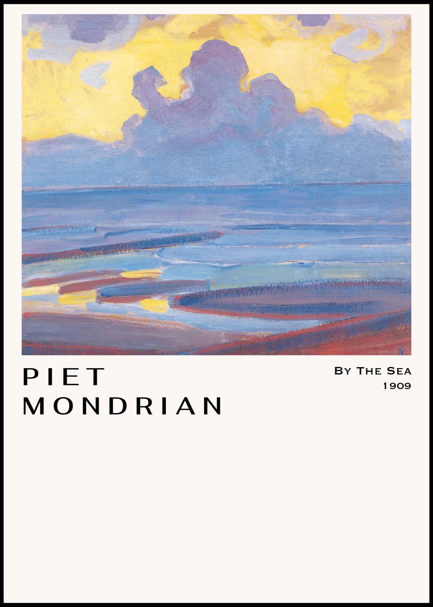 Piet Mondrian - By the Sea Poster - Hakyarts