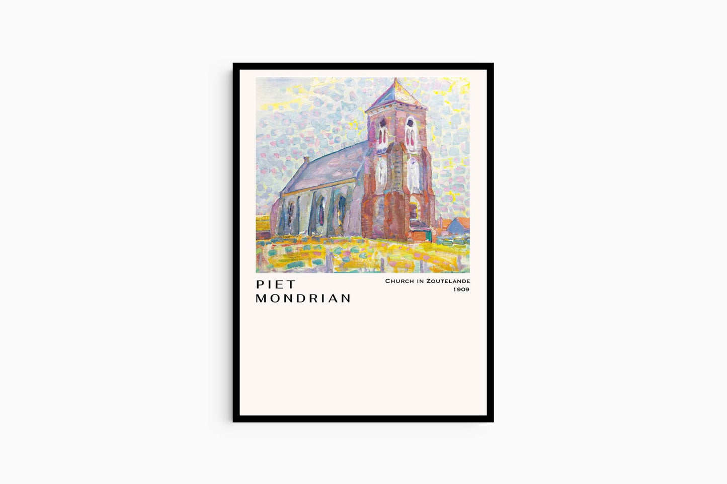 Piet Mondrian - Church in Zoutelande Poster - Hakyarts