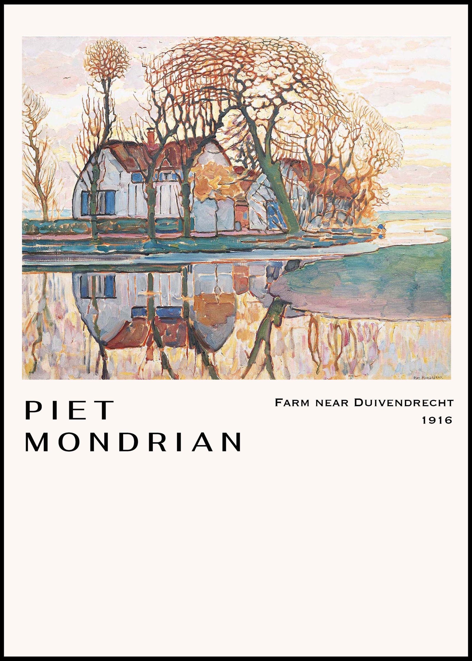 Piet Mondrian - Farm near Duivendrecht Poster - Hakyarts