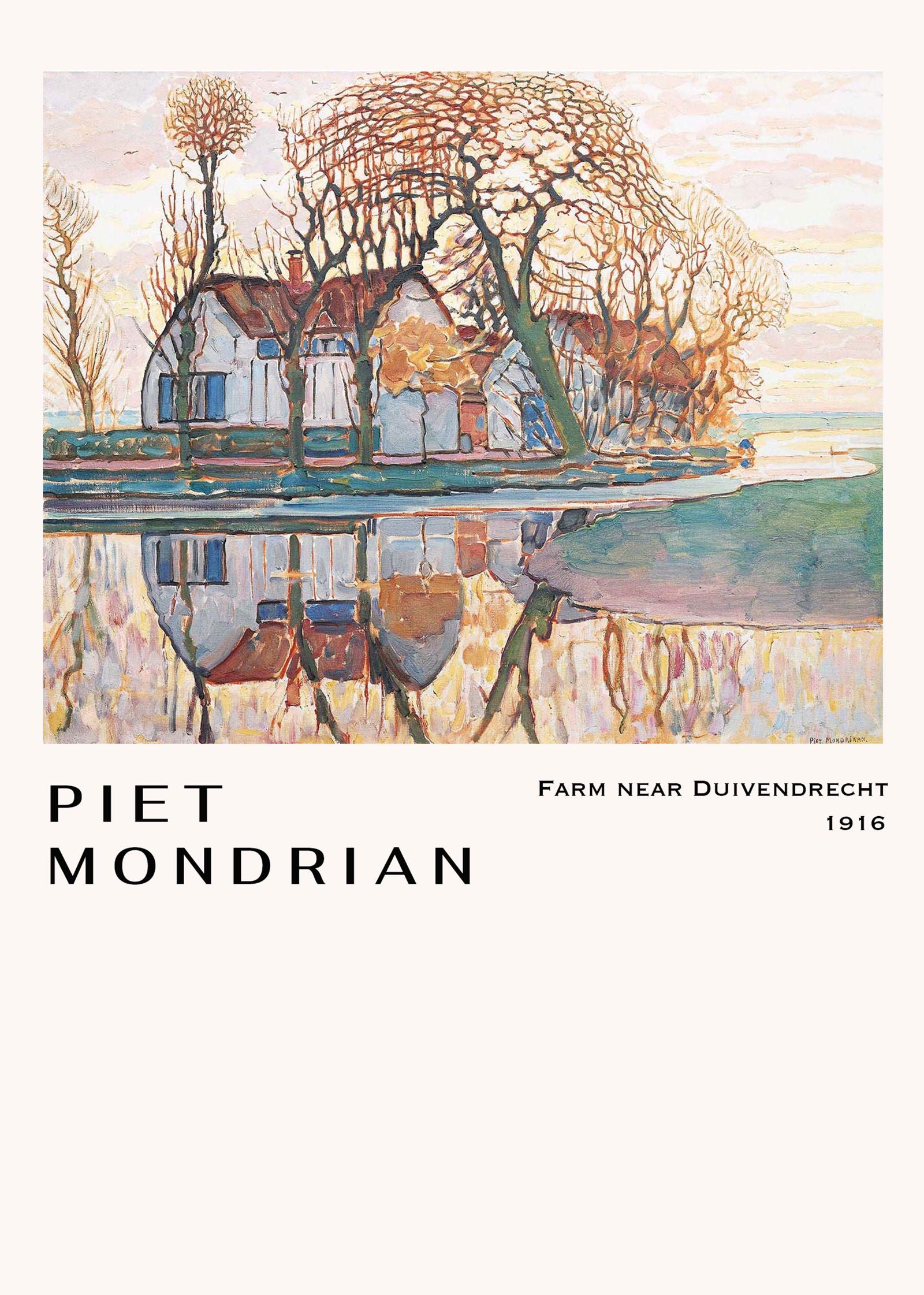 Piet Mondrian - Farm near Duivendrecht Poster - Hakyarts