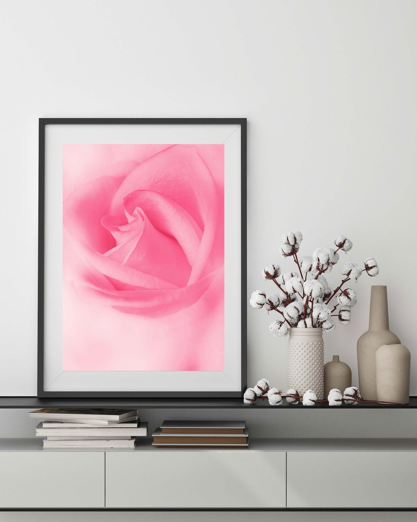 Pink Rose Poster - Hakyarts