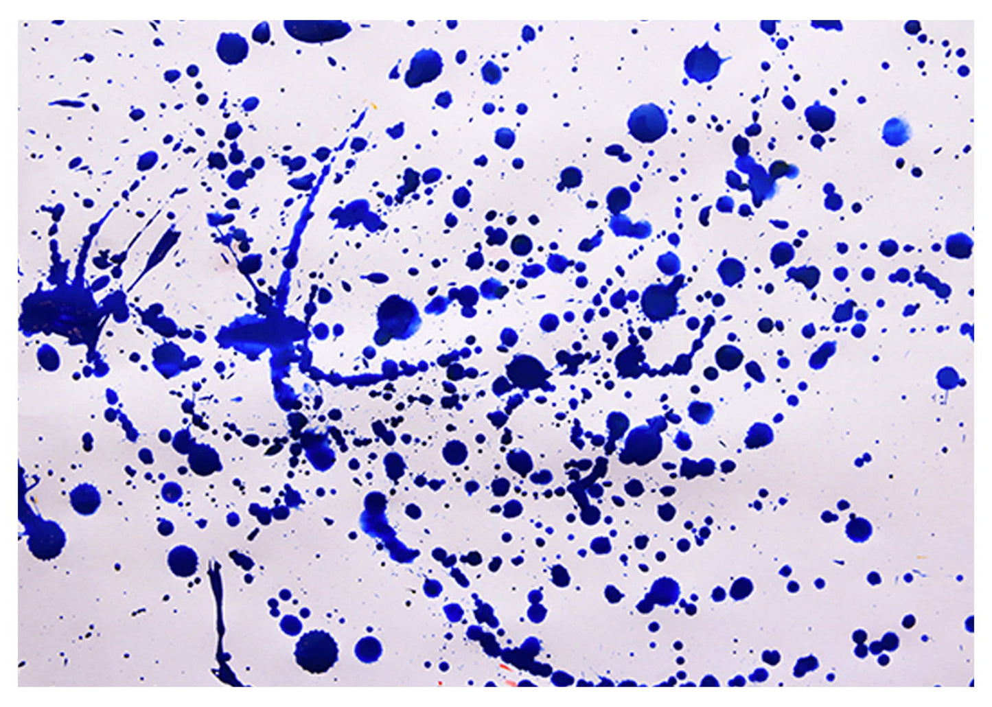 Pollock Inspired Blue Splash Poster - Hakyarts