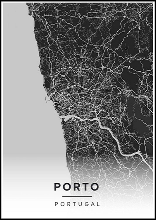 Porto Map Poster - Hakyarts