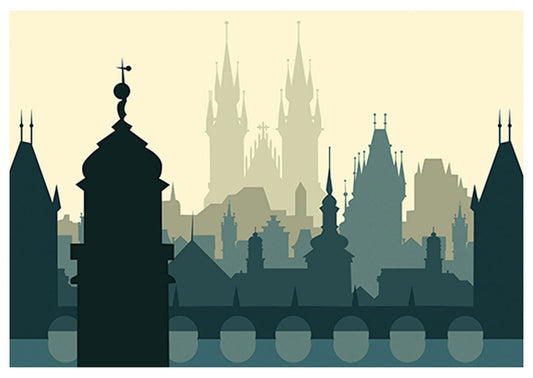 Prague Silhouette Poster - Hakyarts