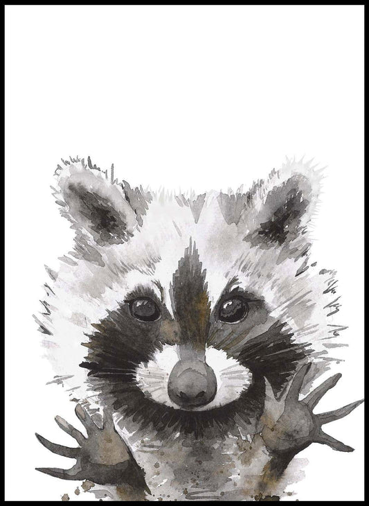 Racoon Portrait - Hakyarts