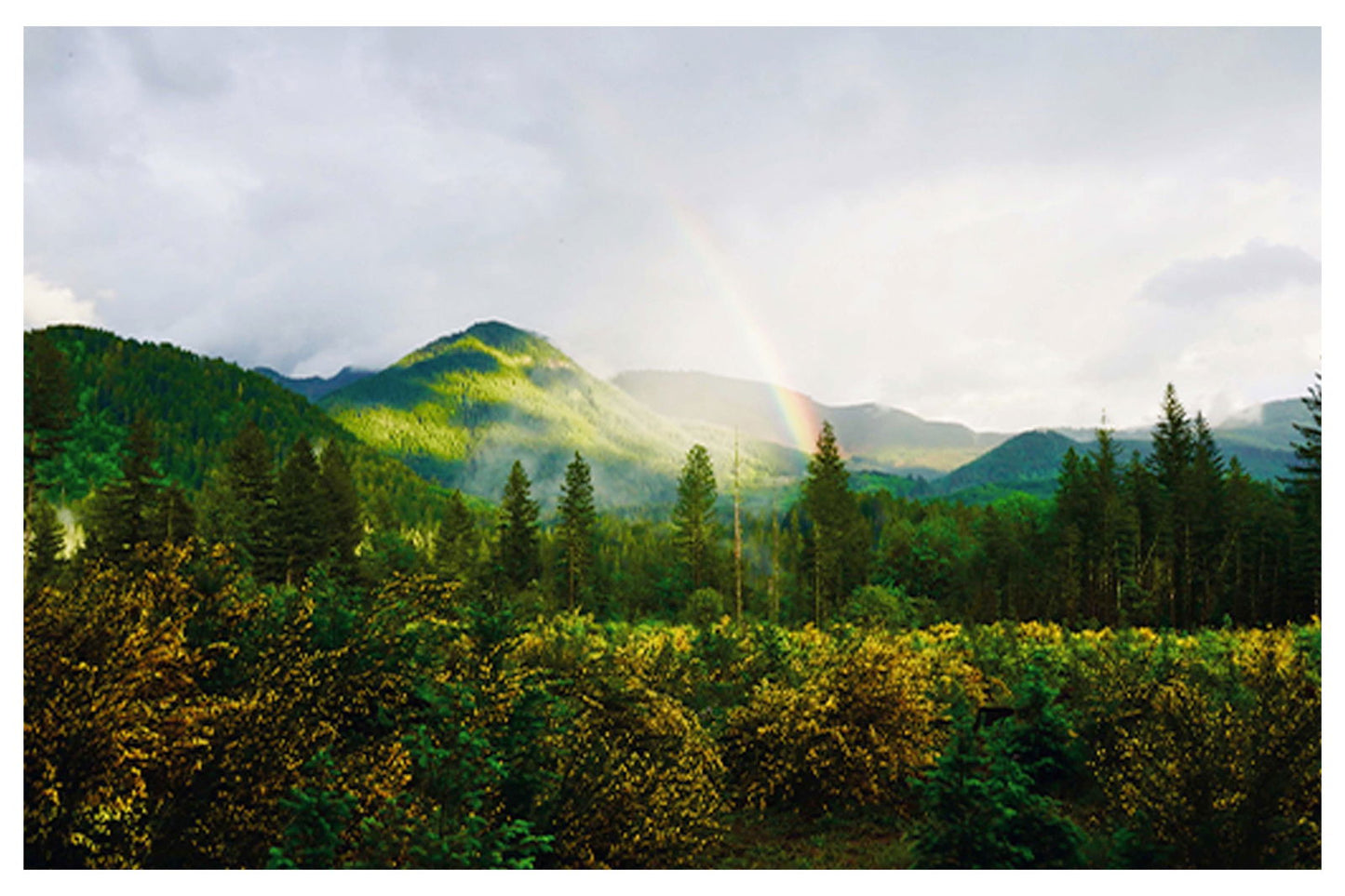 Rainbow Over The Valley Poster - Hakyarts