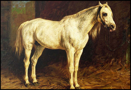 Rosa Bonheur - White Horse - Hakyarts