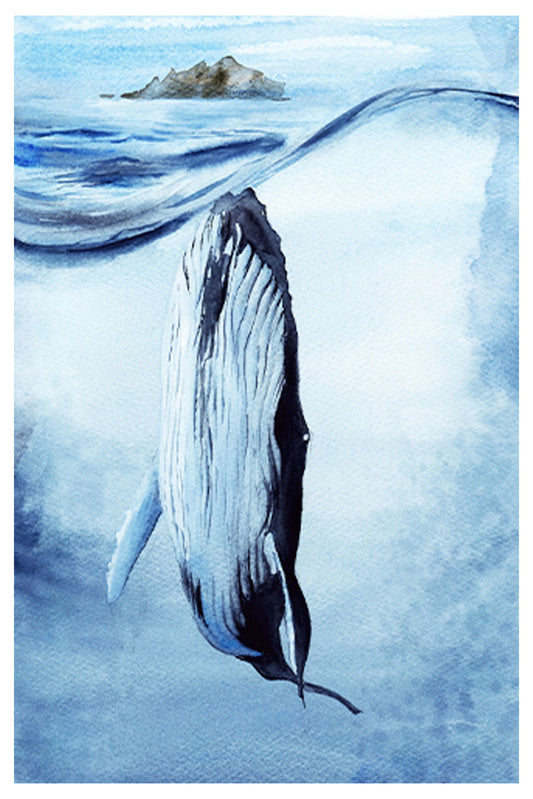 Sea Whale Poster - Hakyarts