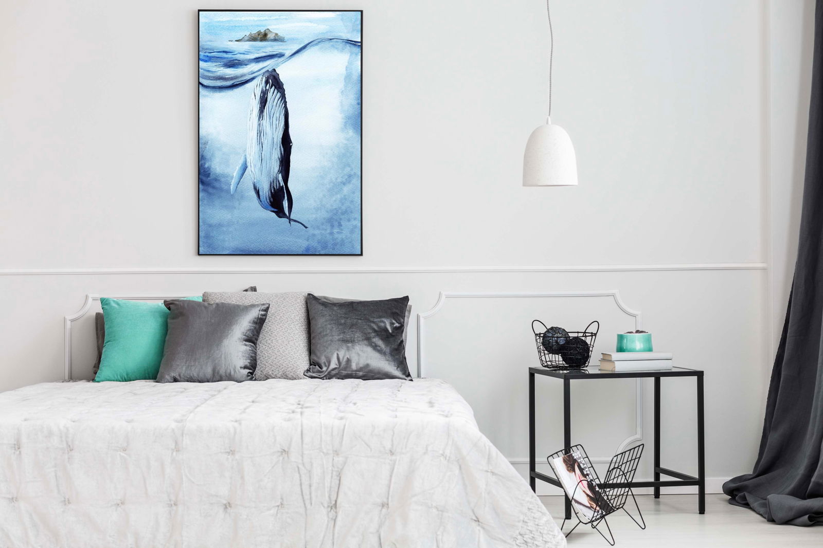 Sea Whale Poster - Hakyarts