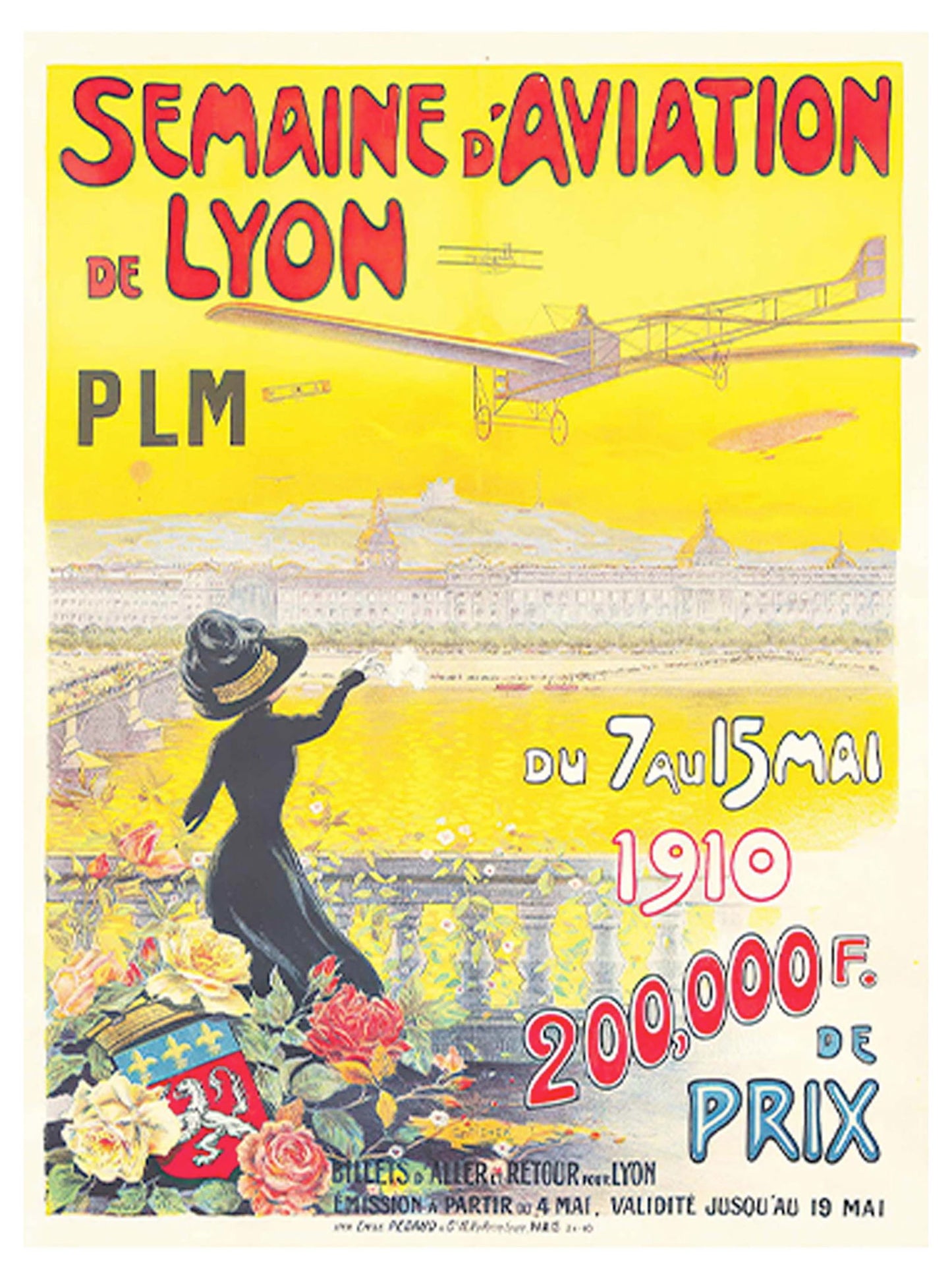 Semaine d’Aviation de Lyon Poster - Hakyarts