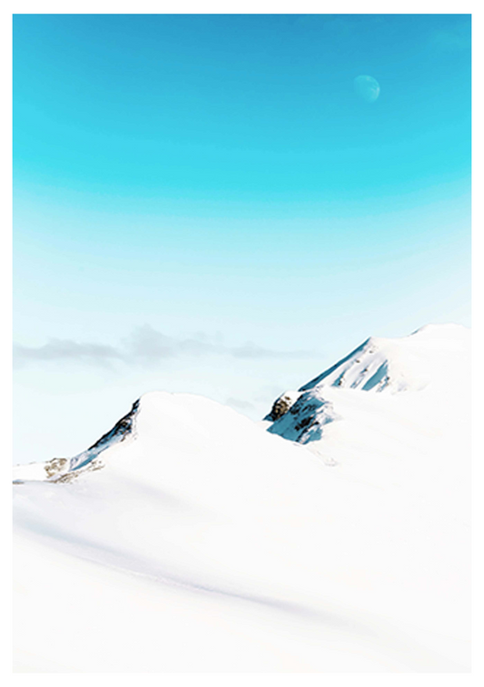 Snow-Capped Mountain Poster - Hakyarts