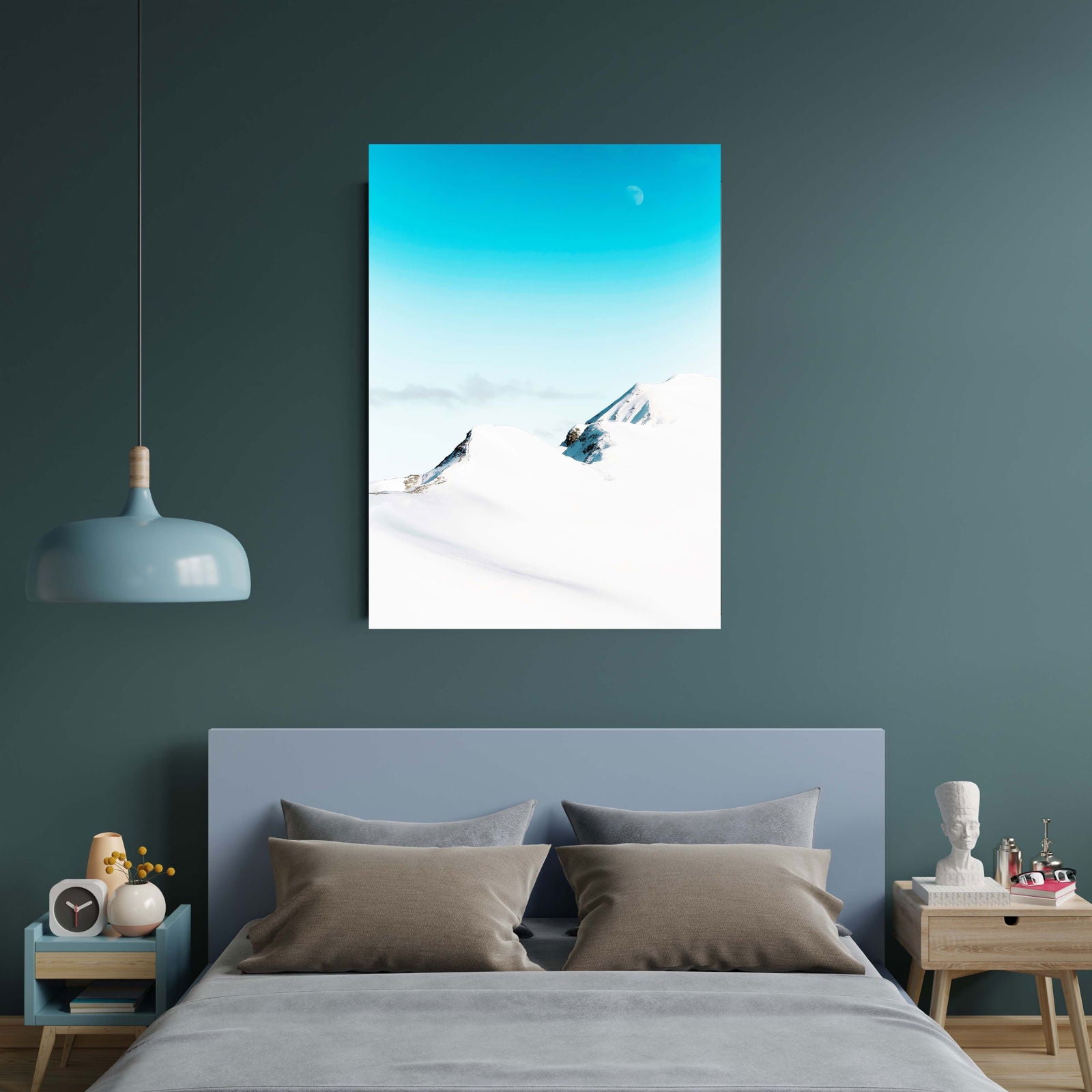 Snow-Capped Mountain Poster - Hakyarts