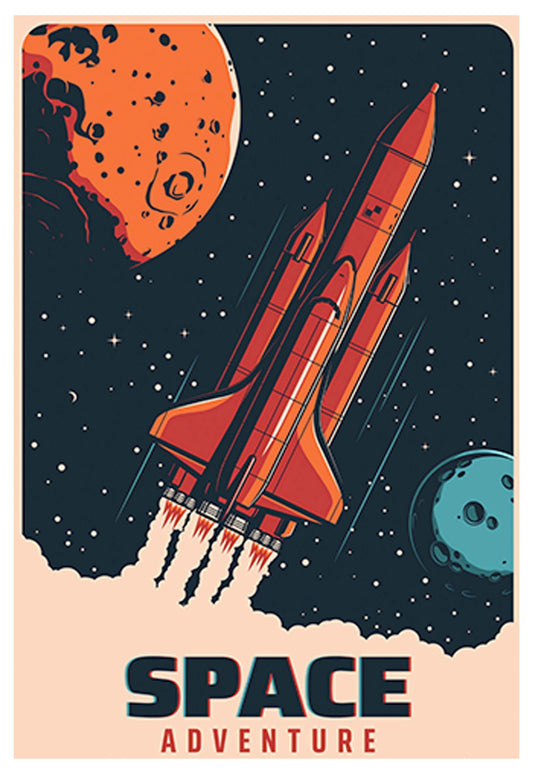 Space Adventure Poster - Hakyarts