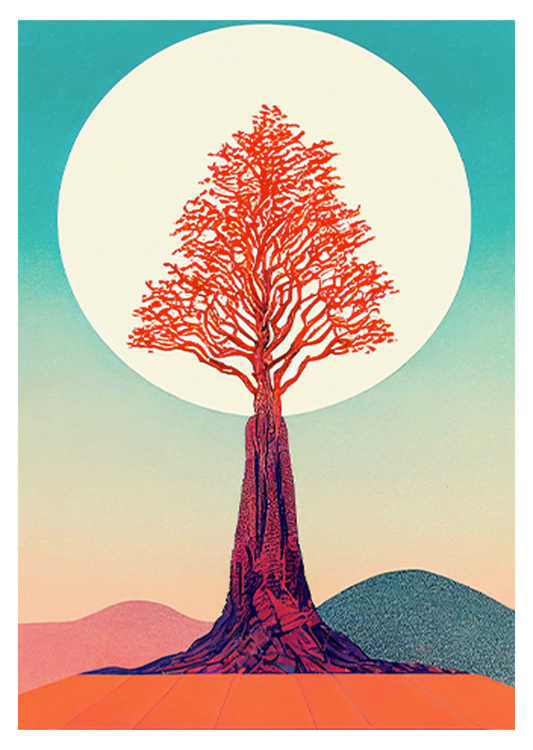 Sparkly Tree Poster - Hakyarts