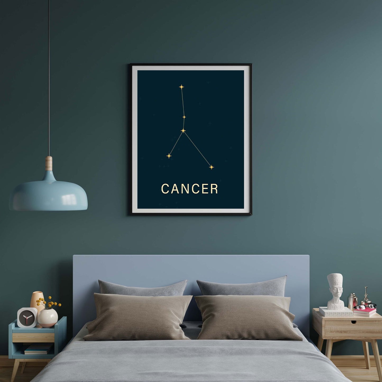 Star Sign Cancer Poster - Hakyarts