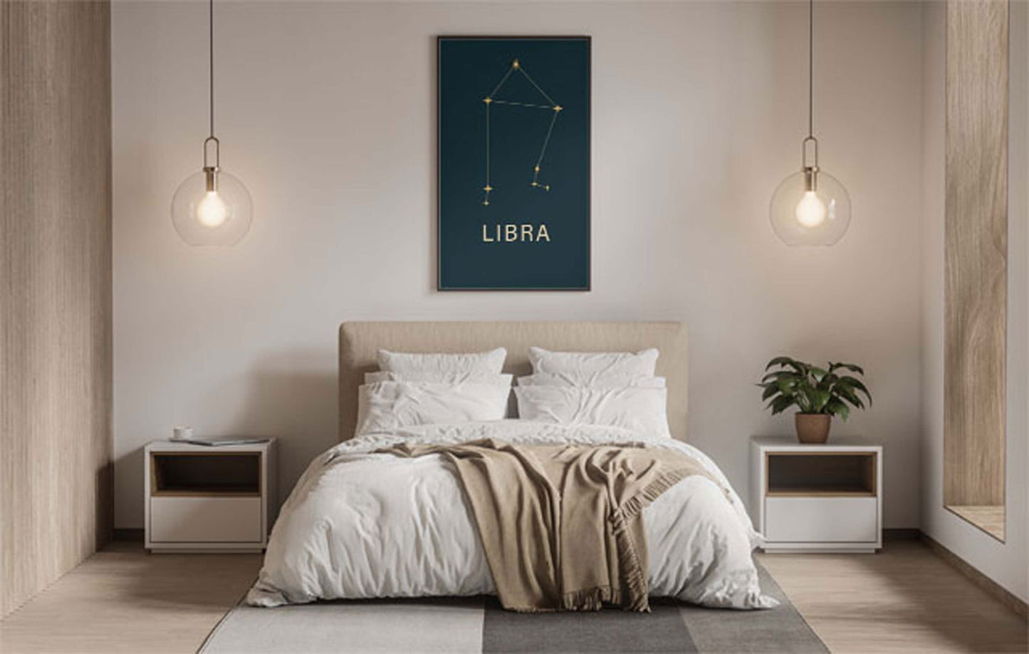 Star Sign Libra Poster - Hakyarts