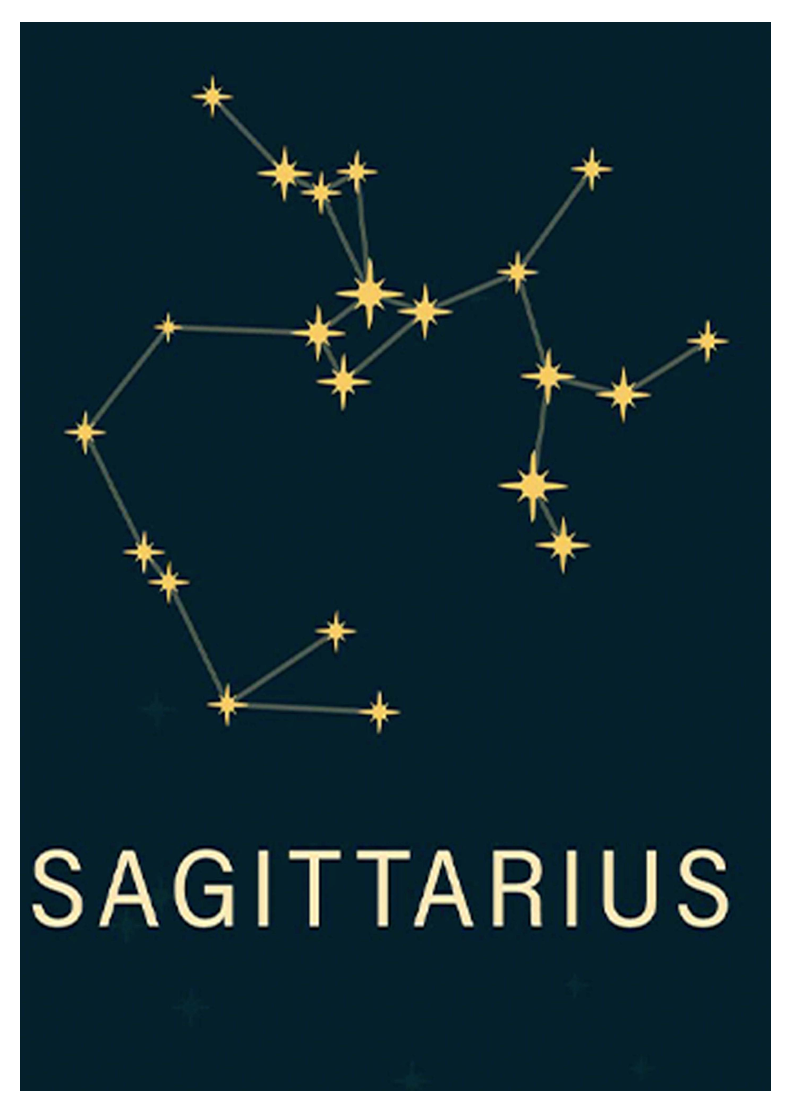 Star Sign Sagittarius Poster - Hakyarts