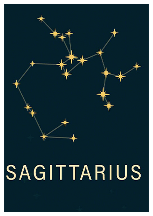 Star Sign Sagittarius Poster - Hakyarts