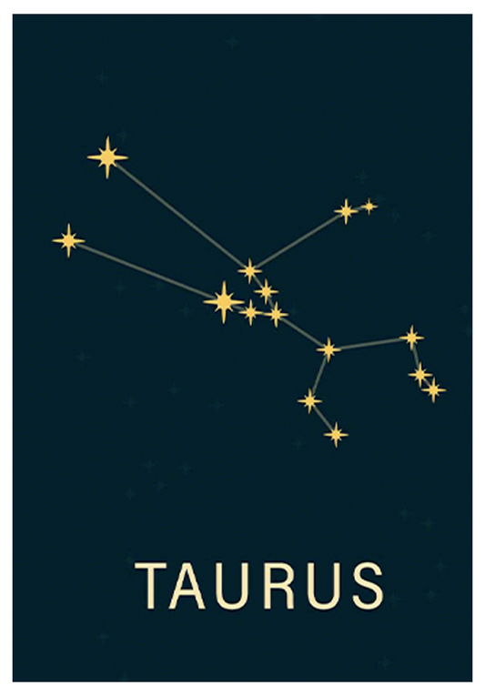 Star Sign Taurus Poster - Hakyarts