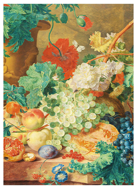 Still Life with Flowers and Fruit Poster - Hakyarts