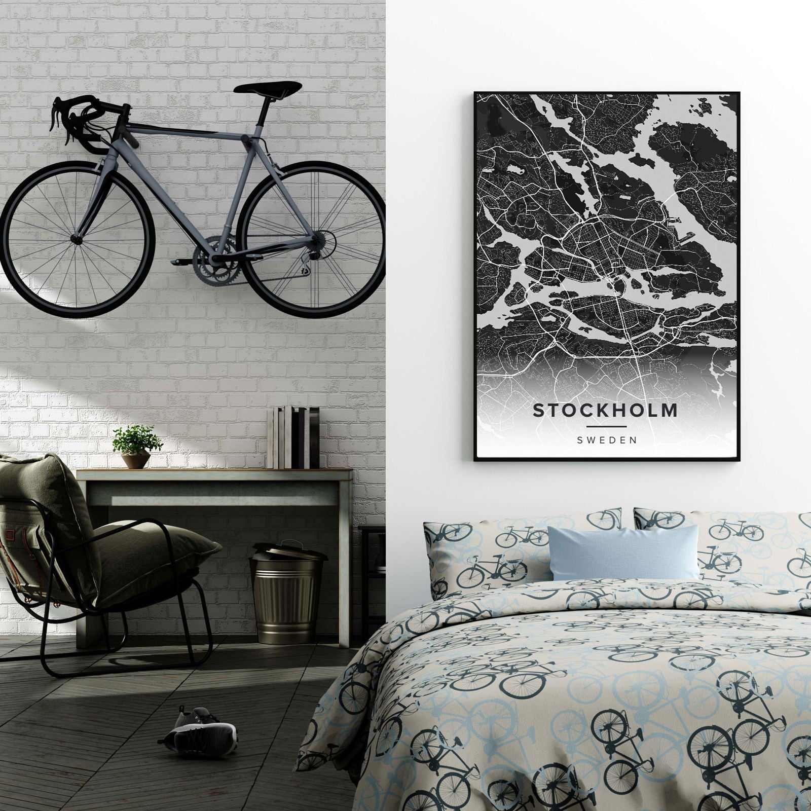 Stockholm Map Poster - Hakyarts