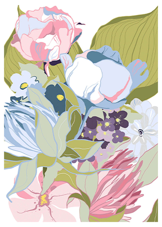 Summer Flowers Poster - Hakyarts