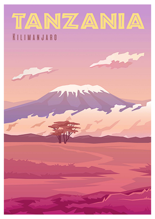 Tanzania Travel Poster - Hakyarts