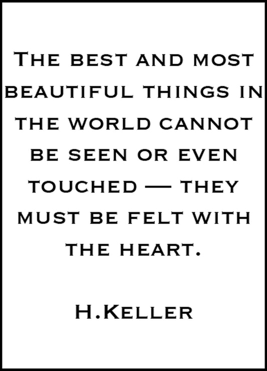 The Best And Most Beautiful Things In The World...Poster - Hakyarts