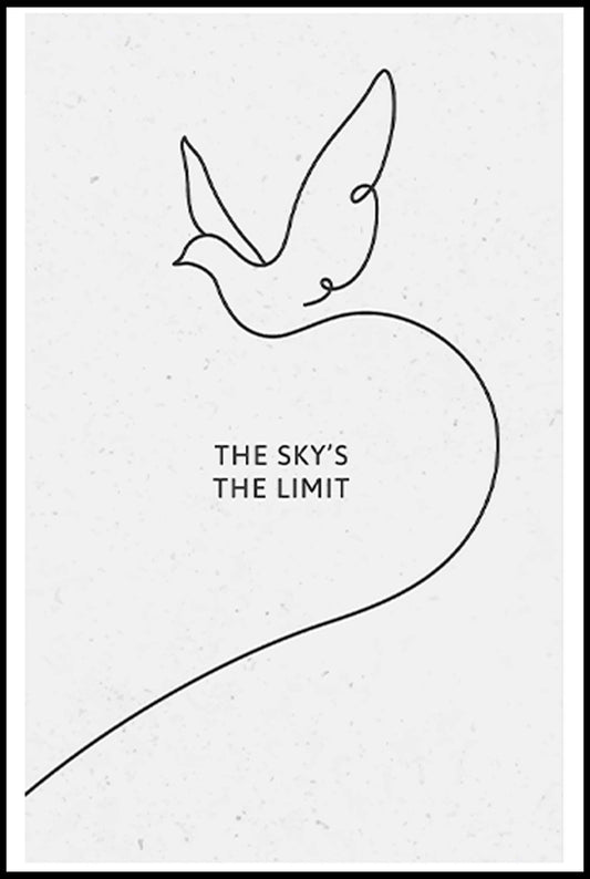 The Sky's The Limit Poster - Hakyarts