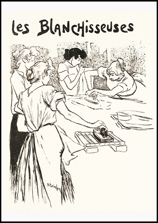 Théophile Alexandre Steinlen - Les Blanchisseuses Poster - Hakyarts