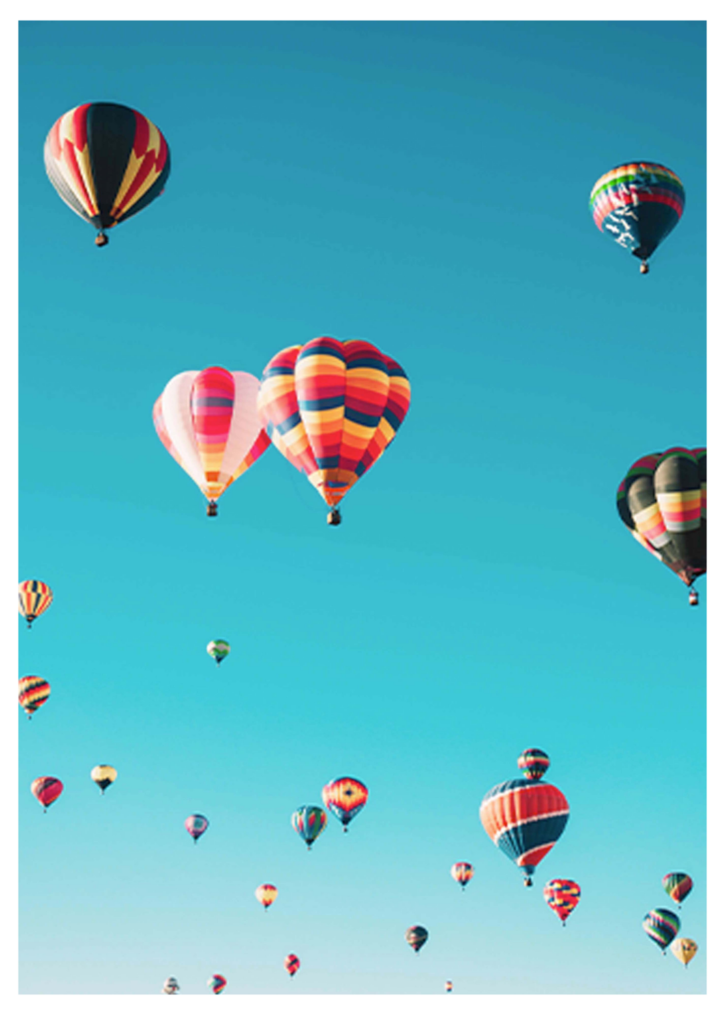 Vibrant Balloons Poster - Hakyarts