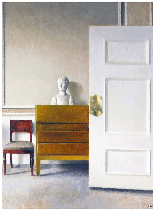 Vilhelm Hammershøi  - Interior with a Bust - Hakyarts