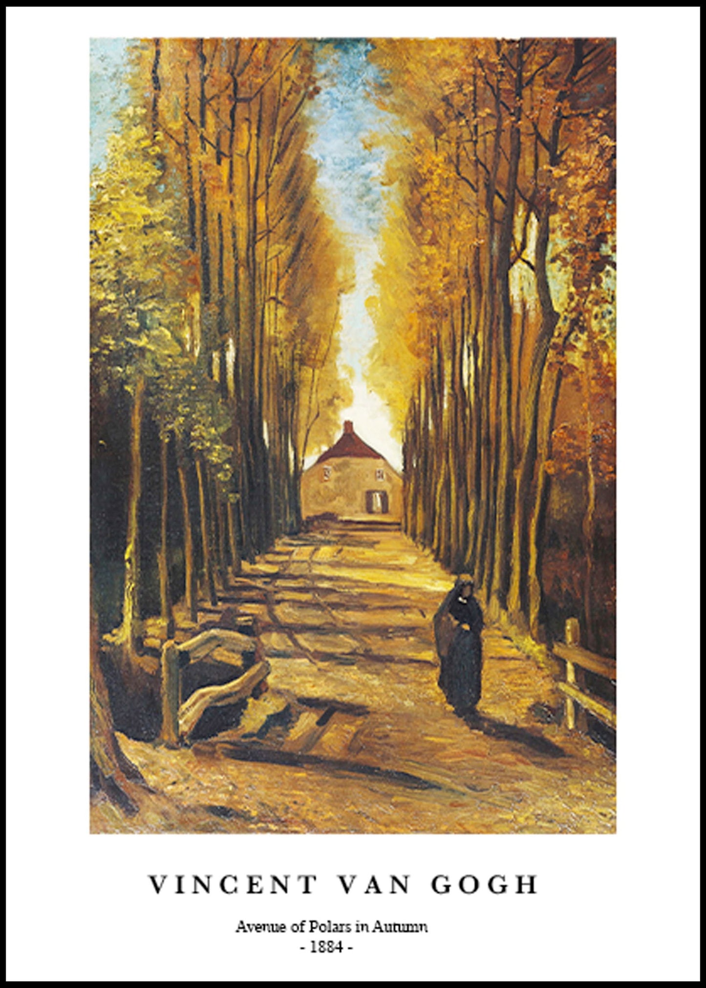 Vincent Van Gogh - Avenue of Polars in Autumn Poster - Hakyarts