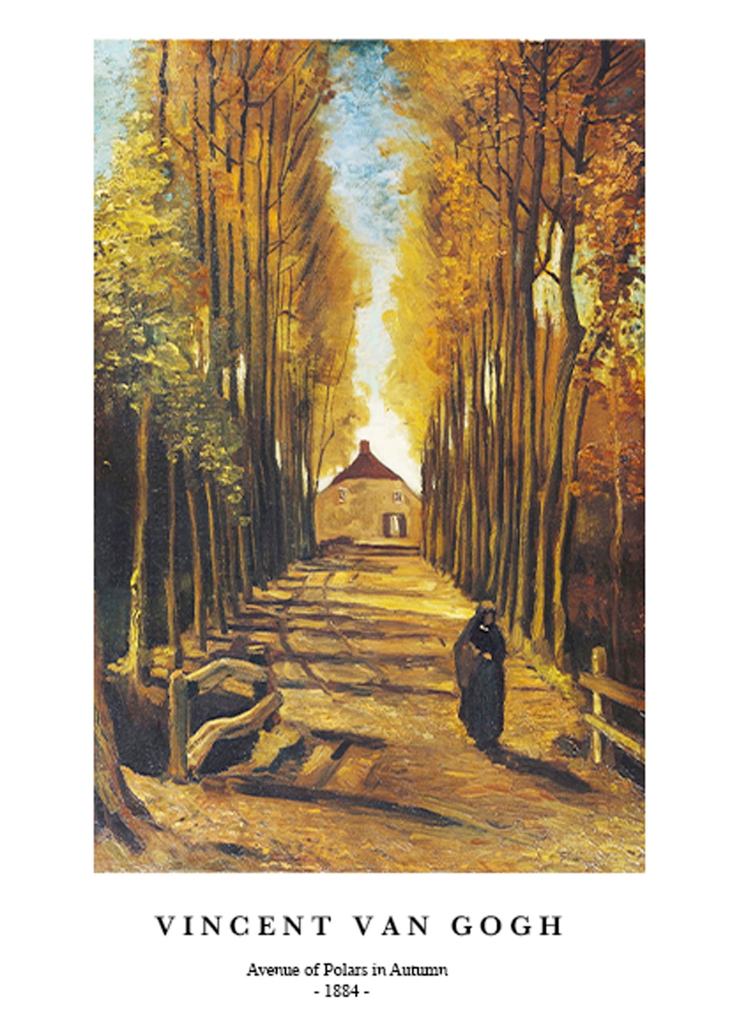 Vincent Van Gogh - Avenue of Polars in Autumn Poster - Hakyarts