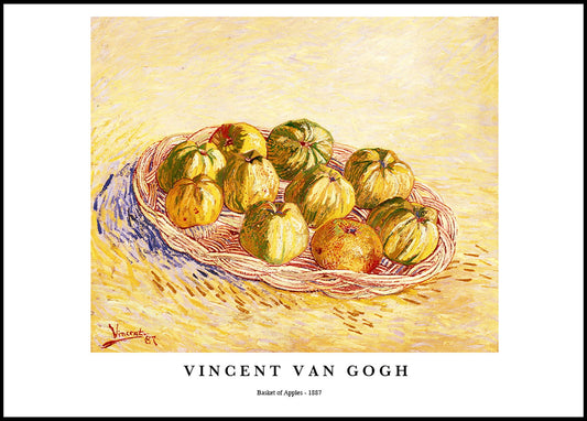 Vincent Van Gogh - Basket of Apples Poster - Hakyarts